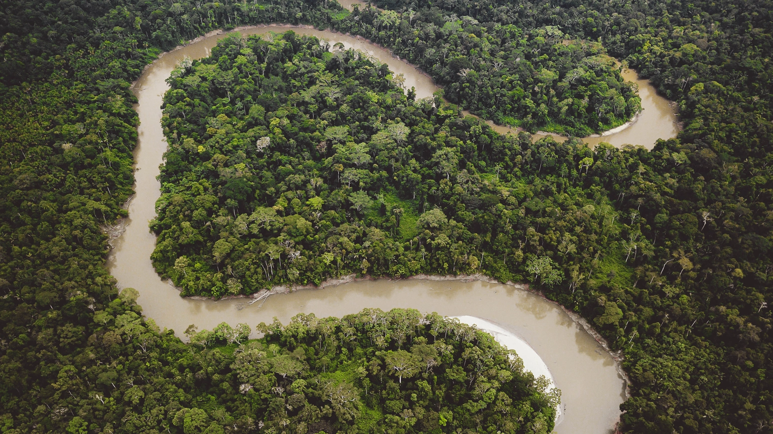 Aerial Of Ecuadorian Amazon River Basin Aerial Of Ecuadorian Amazon River Basin