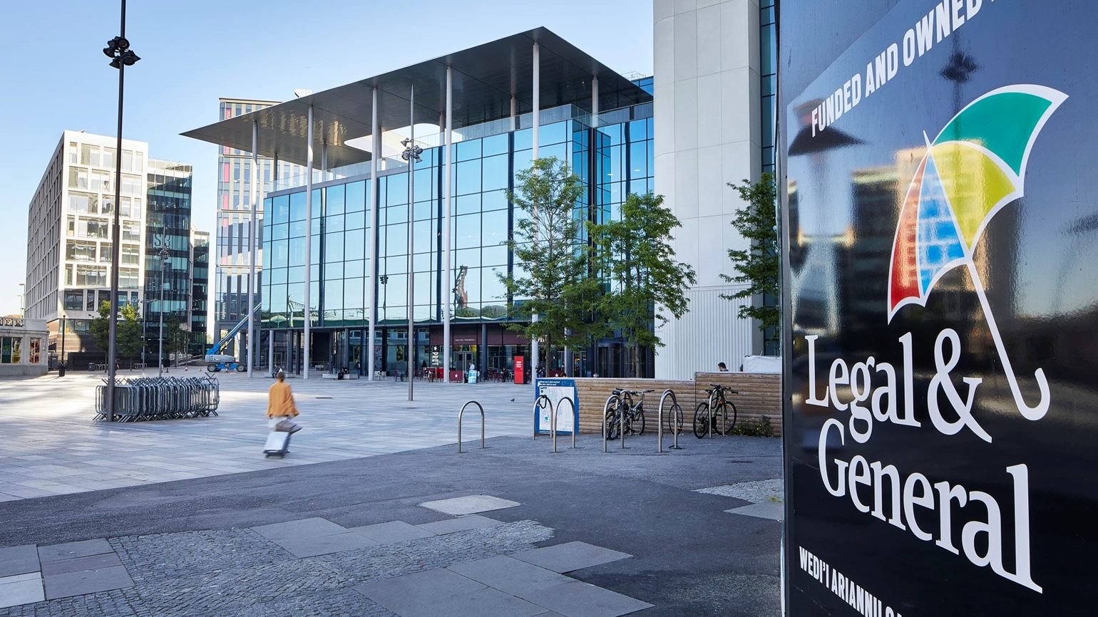 Legal & General's Wales office, situated in Cardiff Central Square. Legal & General's Wales office, situated in Cardiff Central Square.